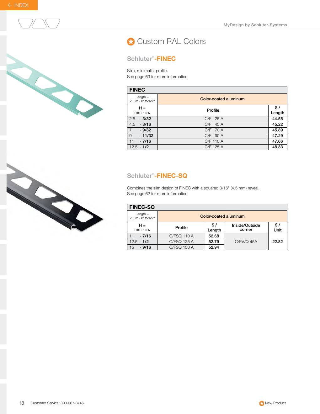 Schluter 2026 Canadian price list, page 20