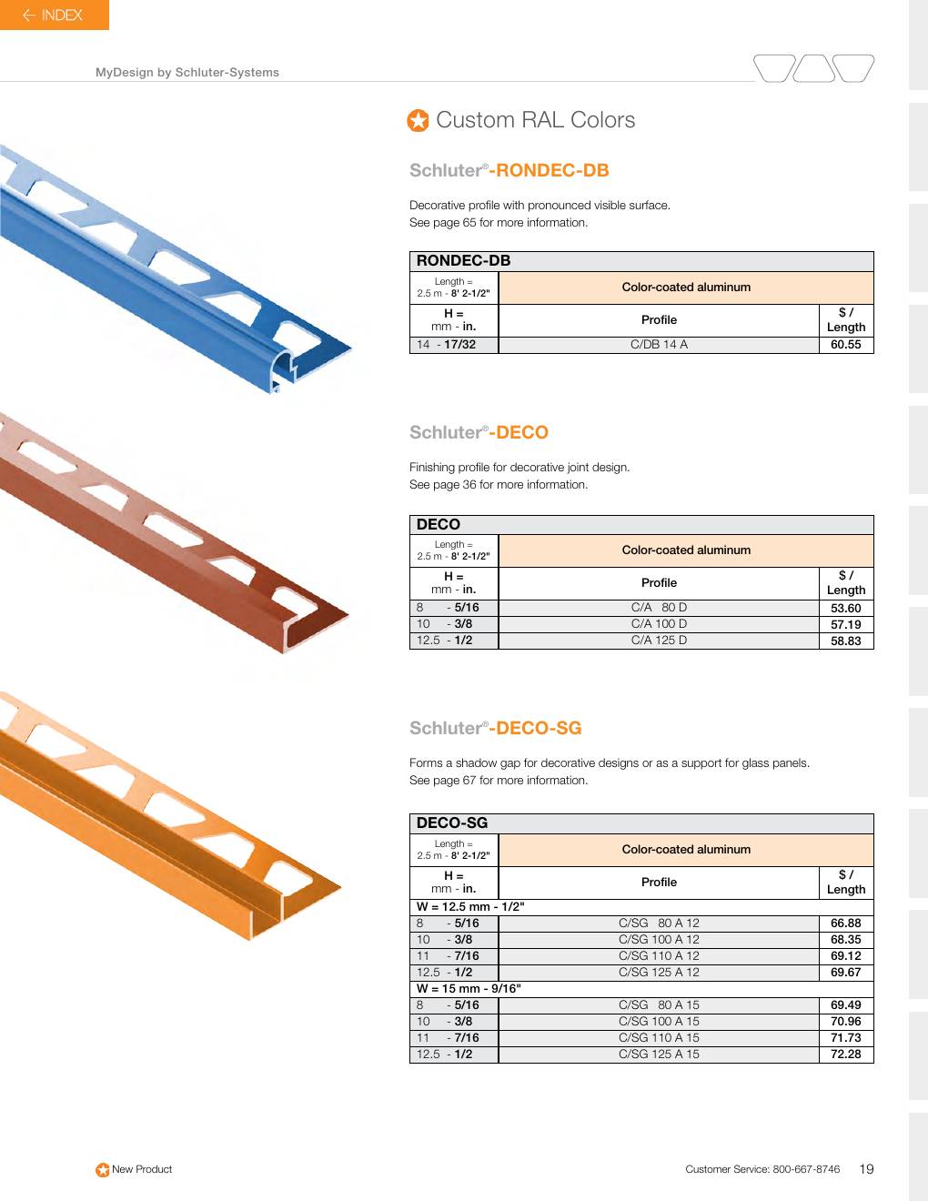 Schluter 2026 Canadian price list, page 21