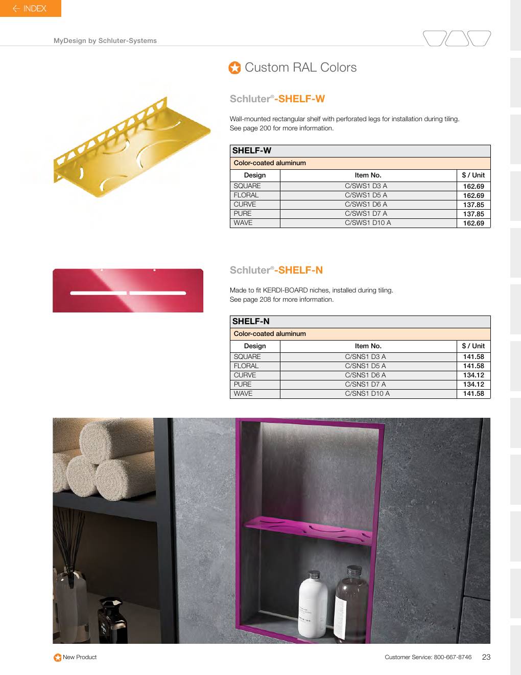 Schluter 2026 Canadian price list, page 25