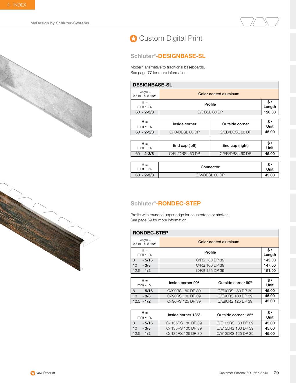 Schluter 2026 Canadian price list, page 31