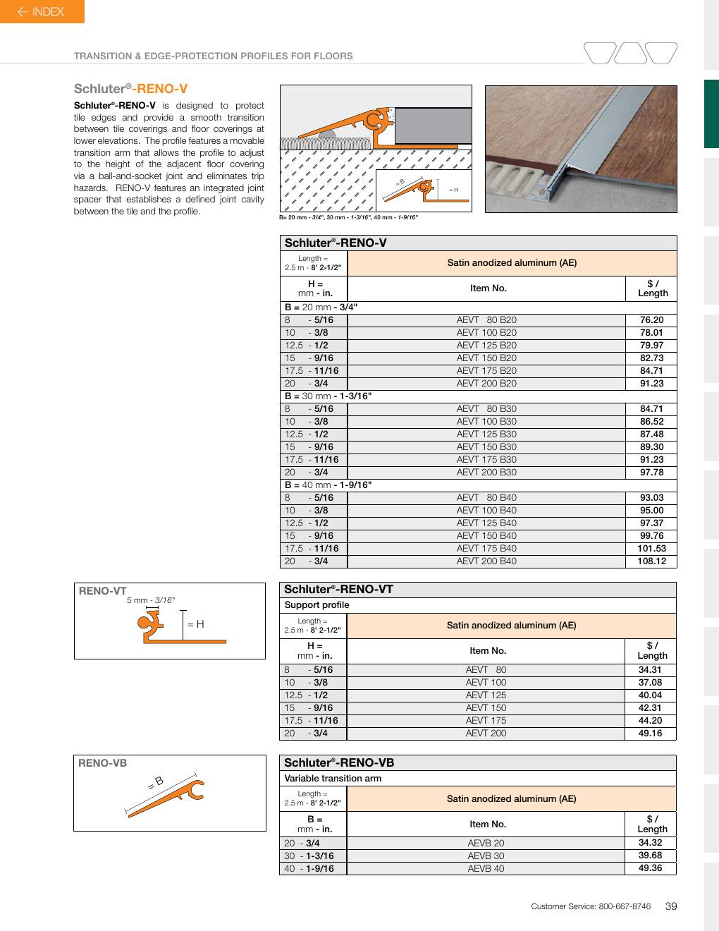 Schluter 2026 Canadian price list, page 41
