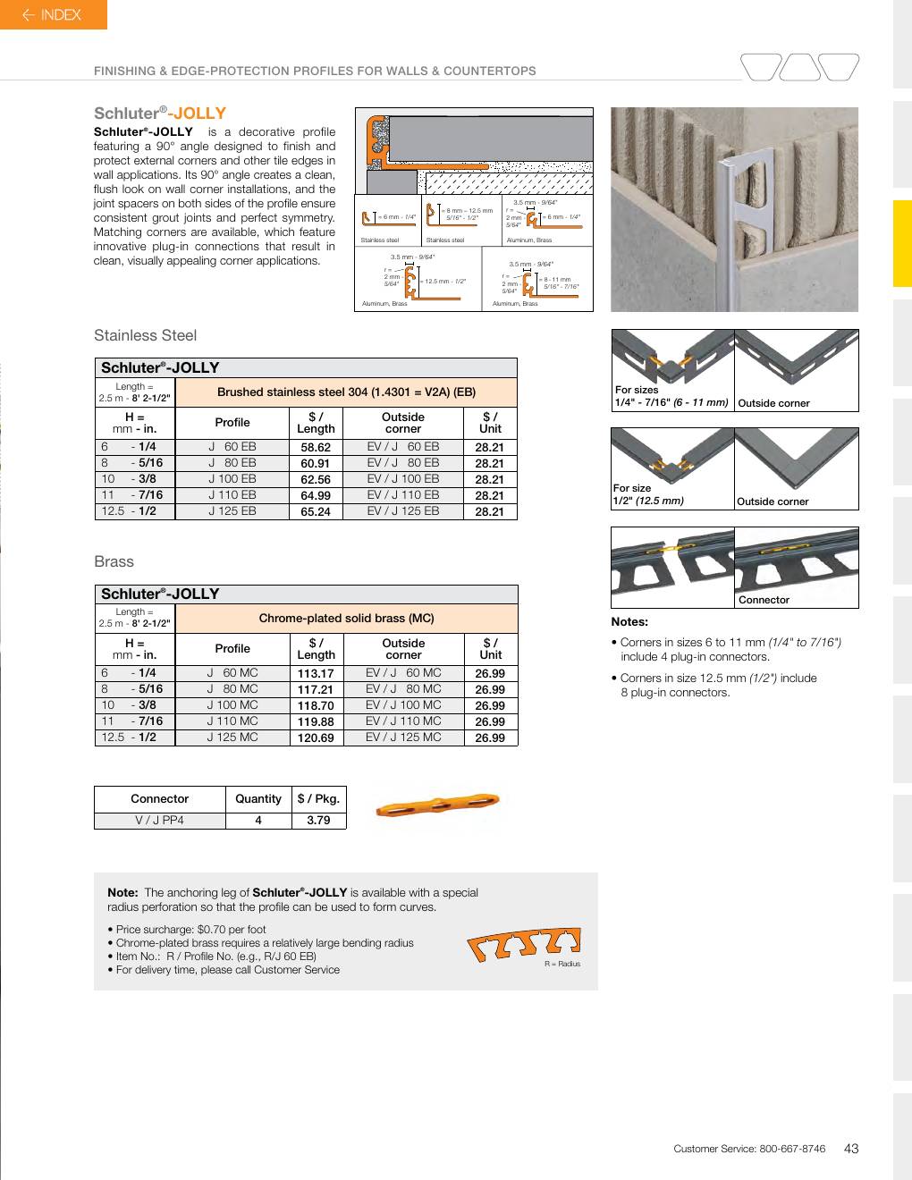 Schluter 2026 Canadian price list, page 45