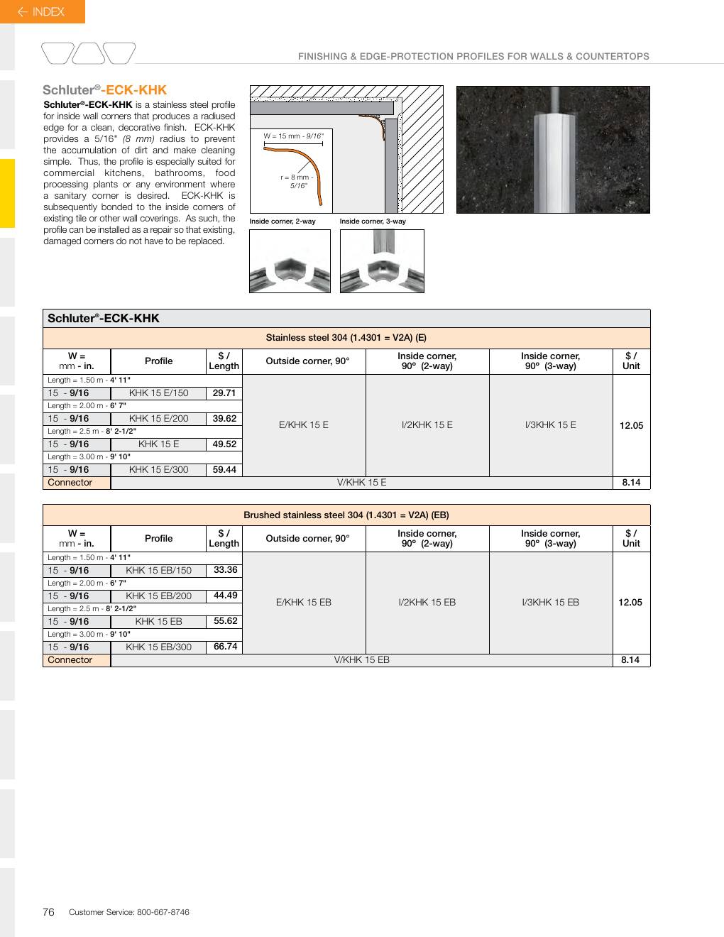 Schluter 2026 Canadian price list, page 78