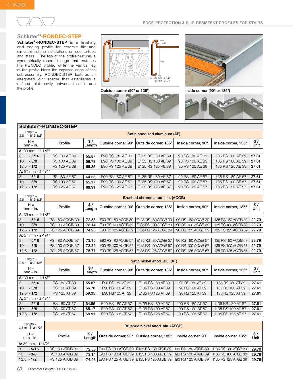 Schluter 2026 Canadian price list, page 82