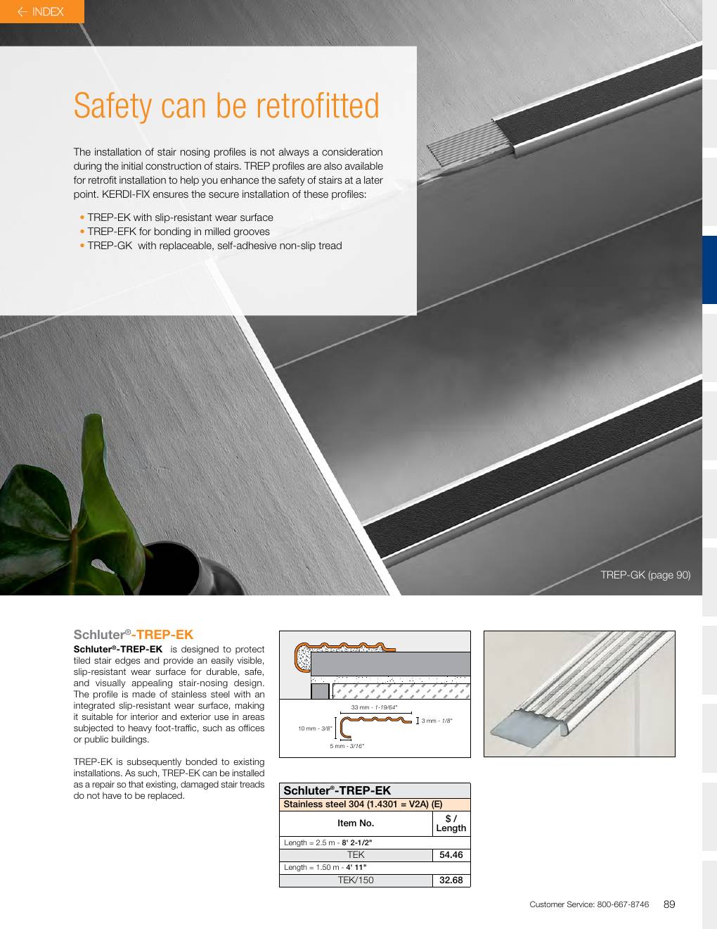 Schluter 2026 Canadian price list, page 91