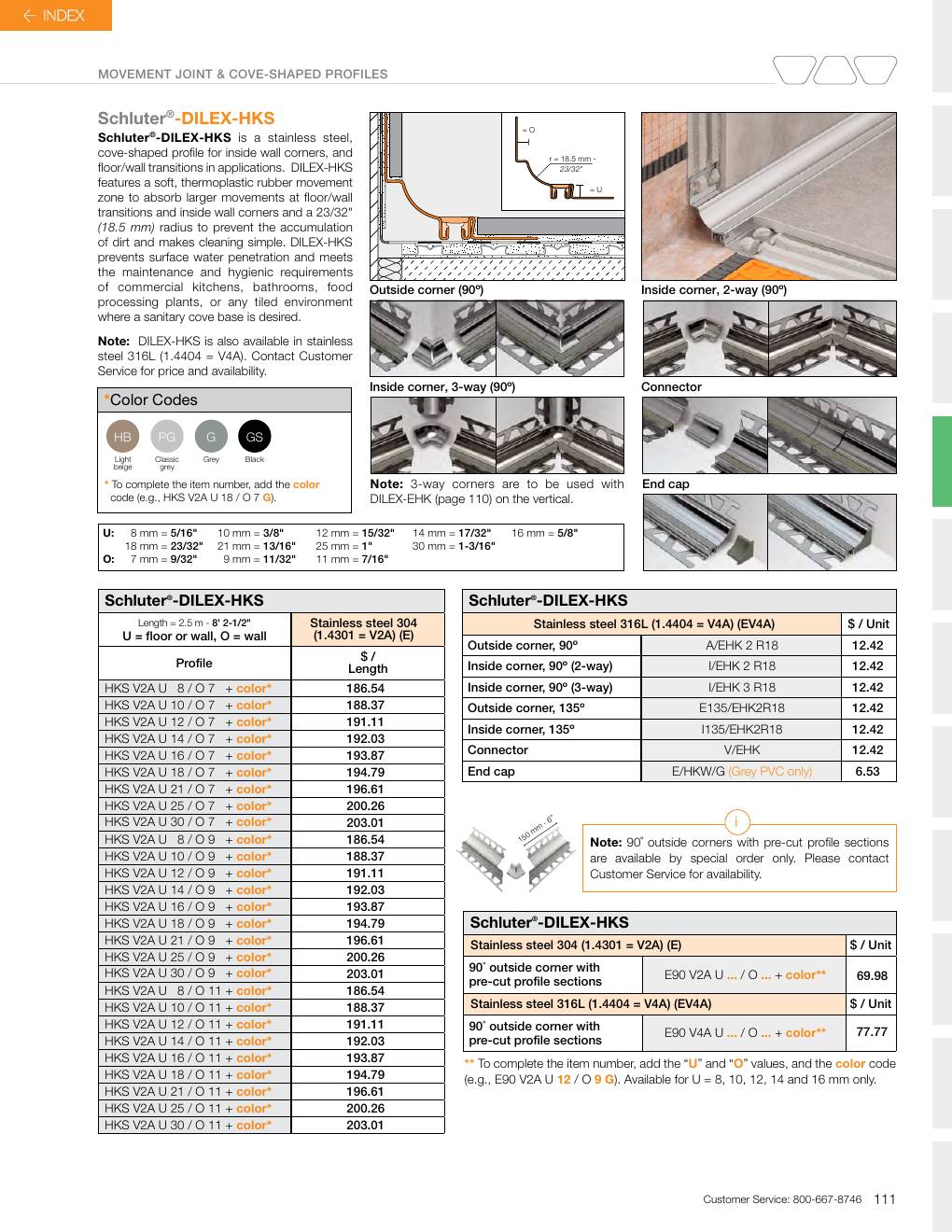 Schluter 2026 Canadian price list, page 113