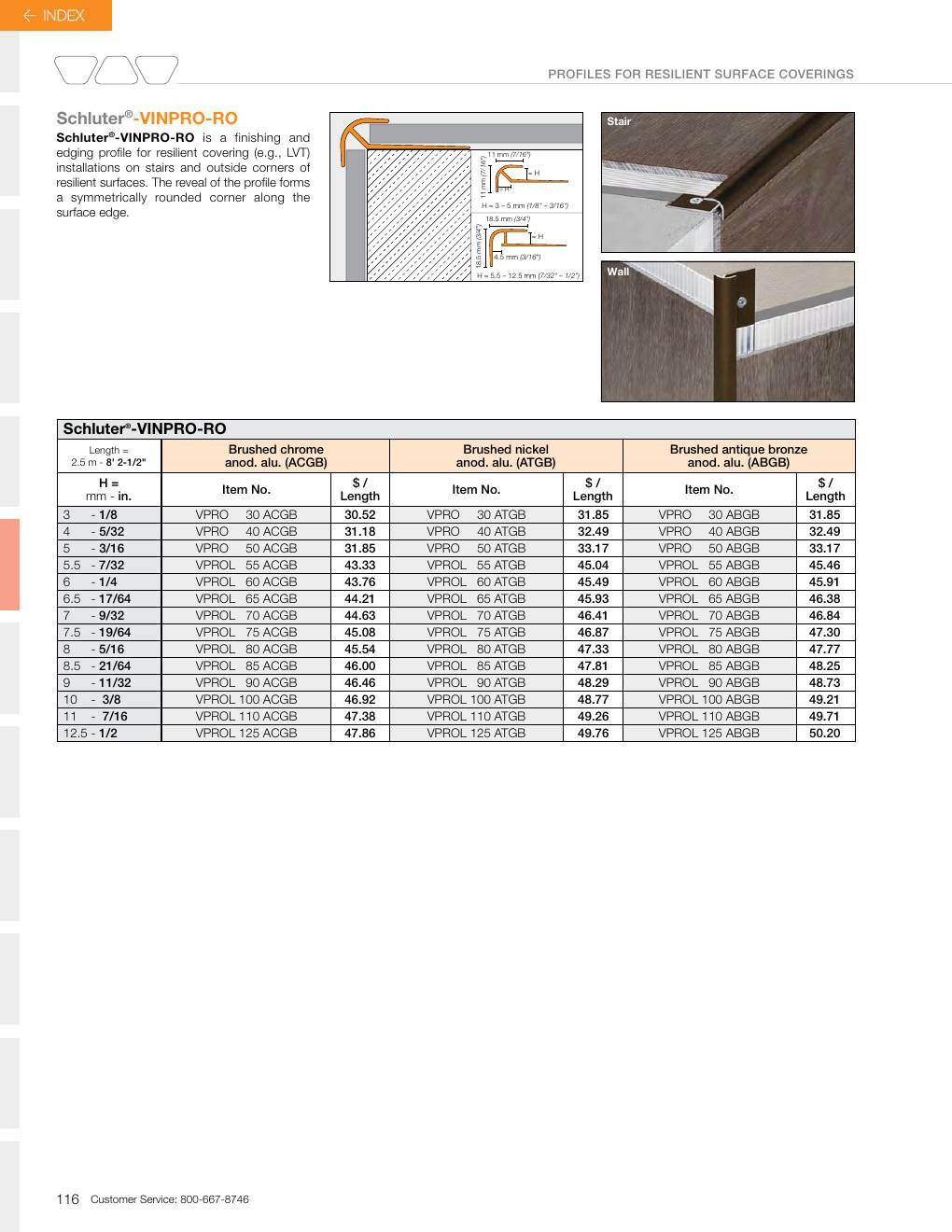 Schluter 2026 Canadian price list, page 118