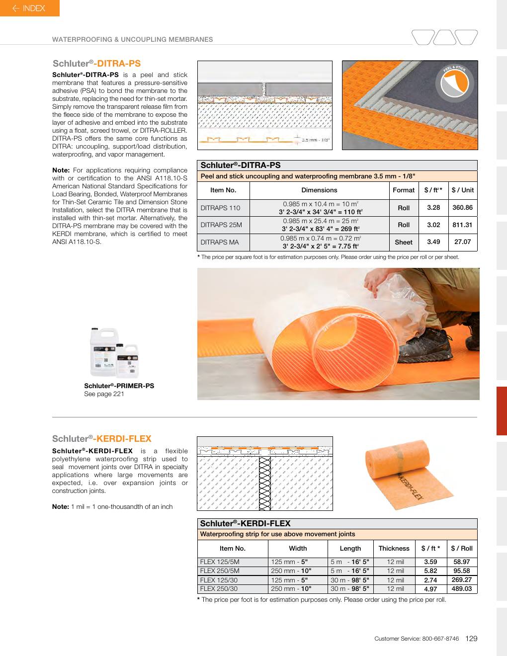 Schluter 2026 Canadian price list, page 131