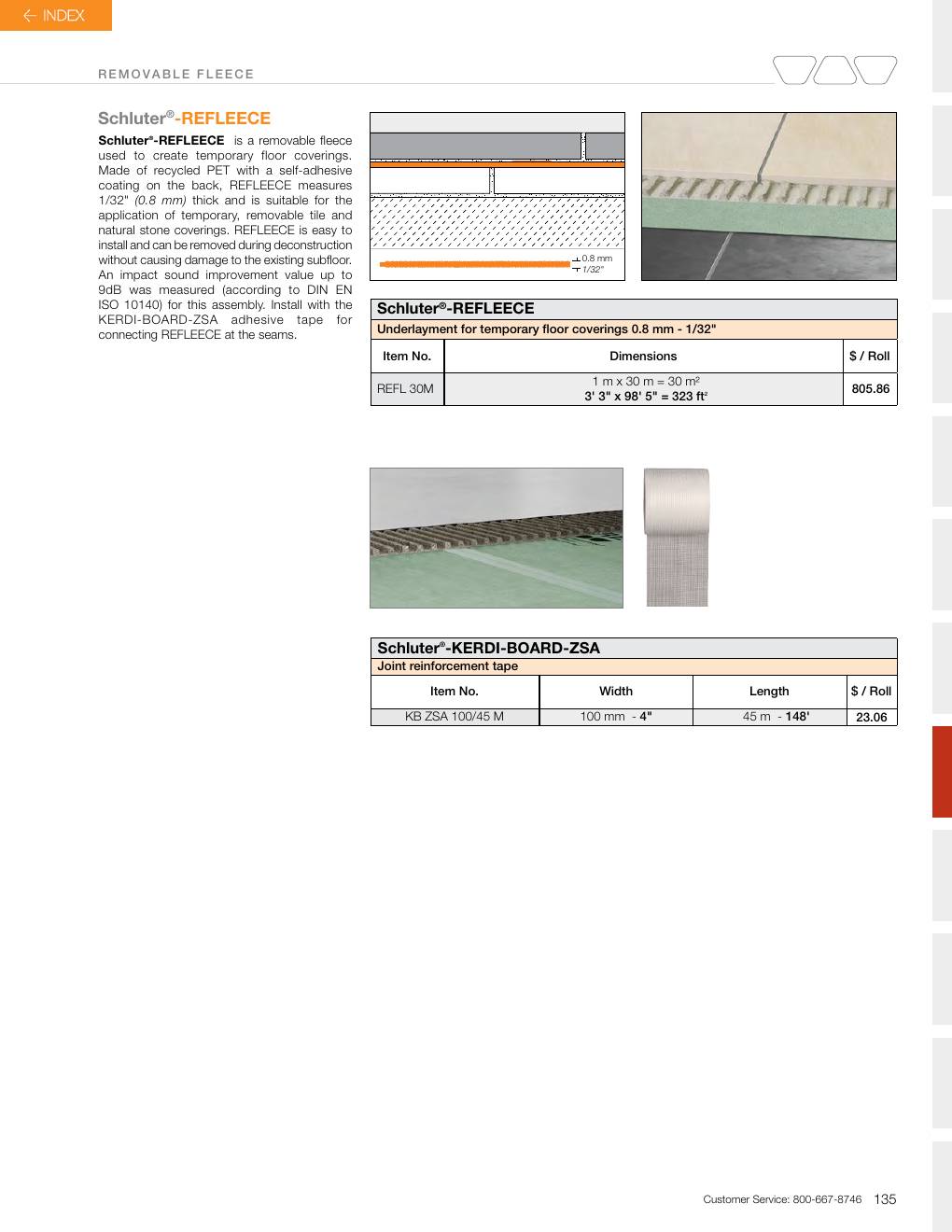 Schluter 2026 Canadian price list, page 137