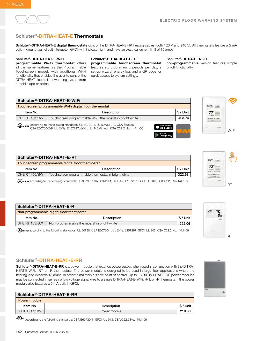 Schluter 2026 Canadian price list, page 144