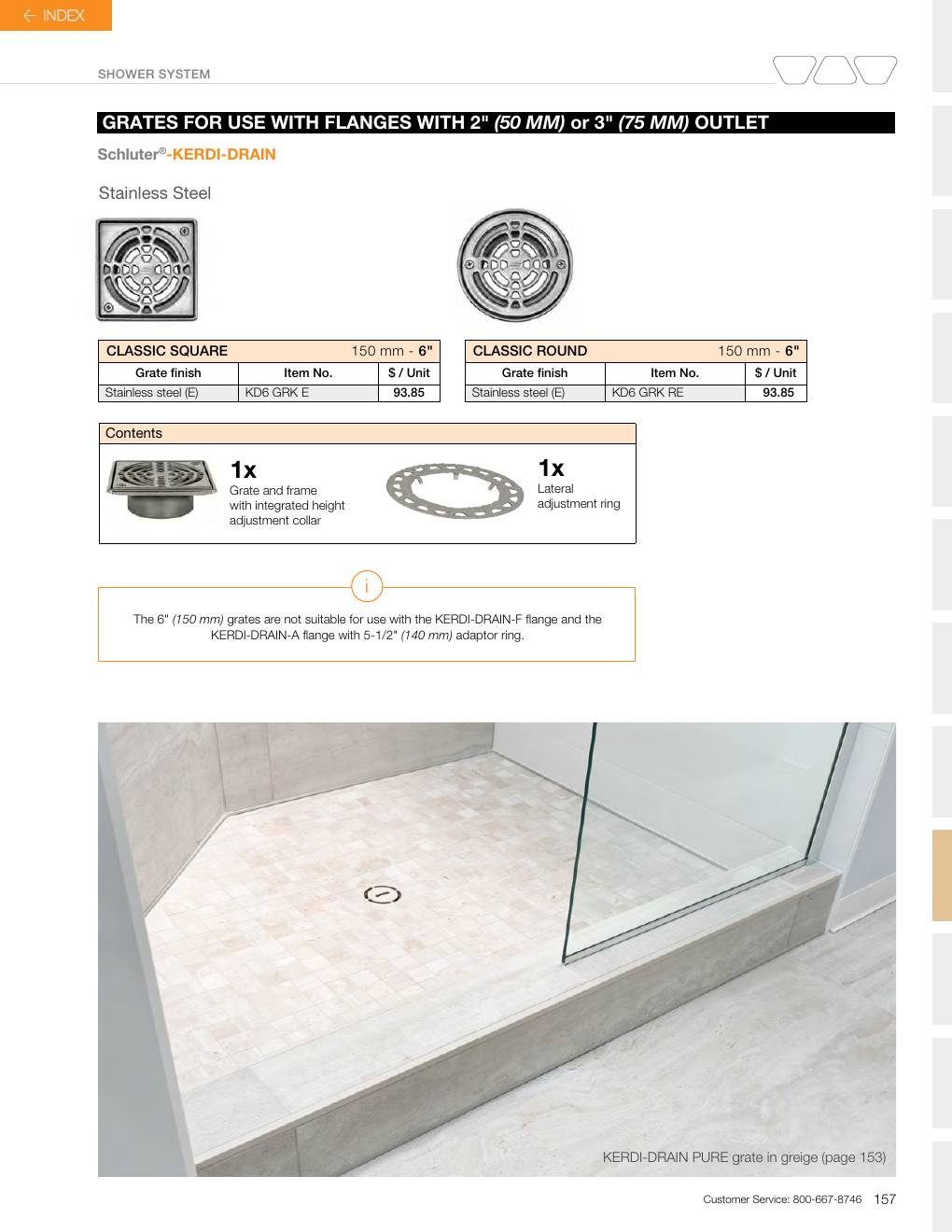 Schluter 2026 Canadian price list, page 159