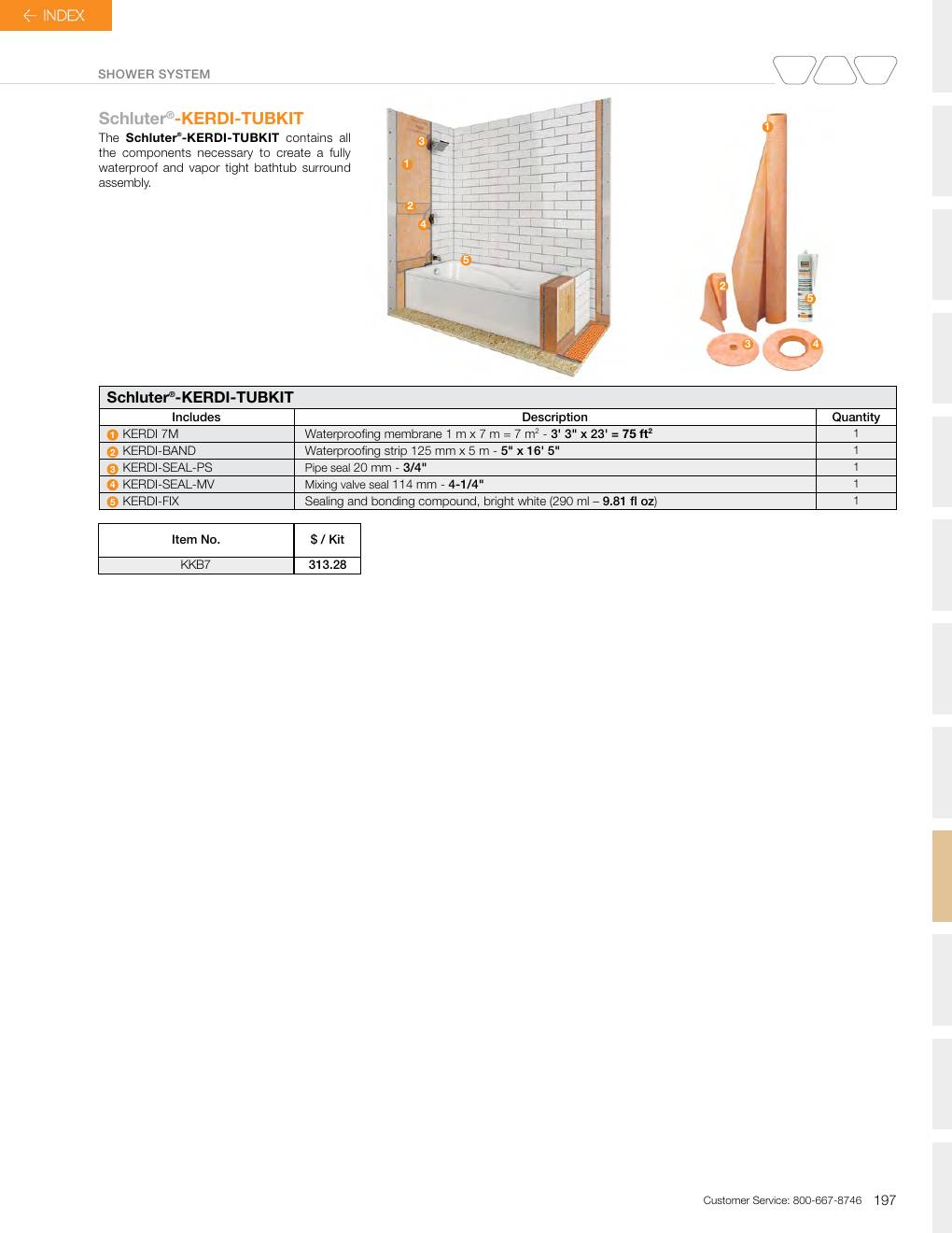 Schluter 2026 Canadian price list, page 199