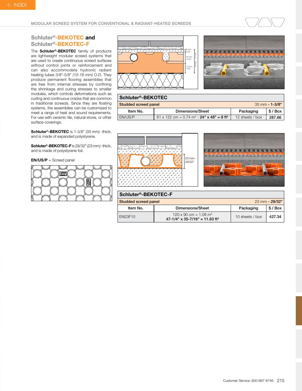Schluter 2026 Canadian price list, page 217
