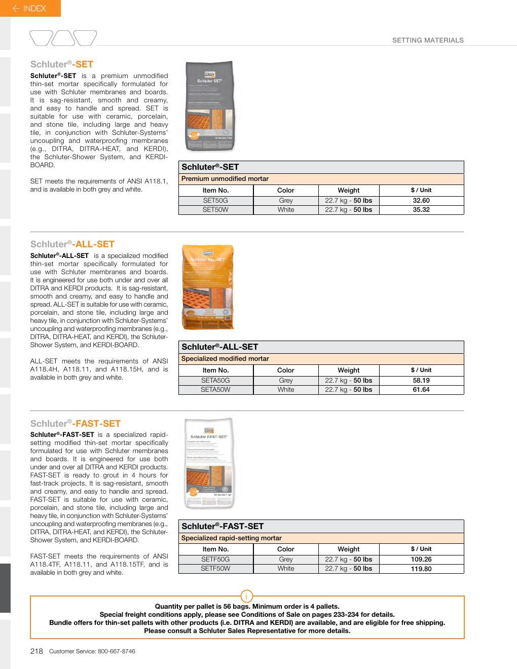 Schluter 2026 Canadian price list, page 220