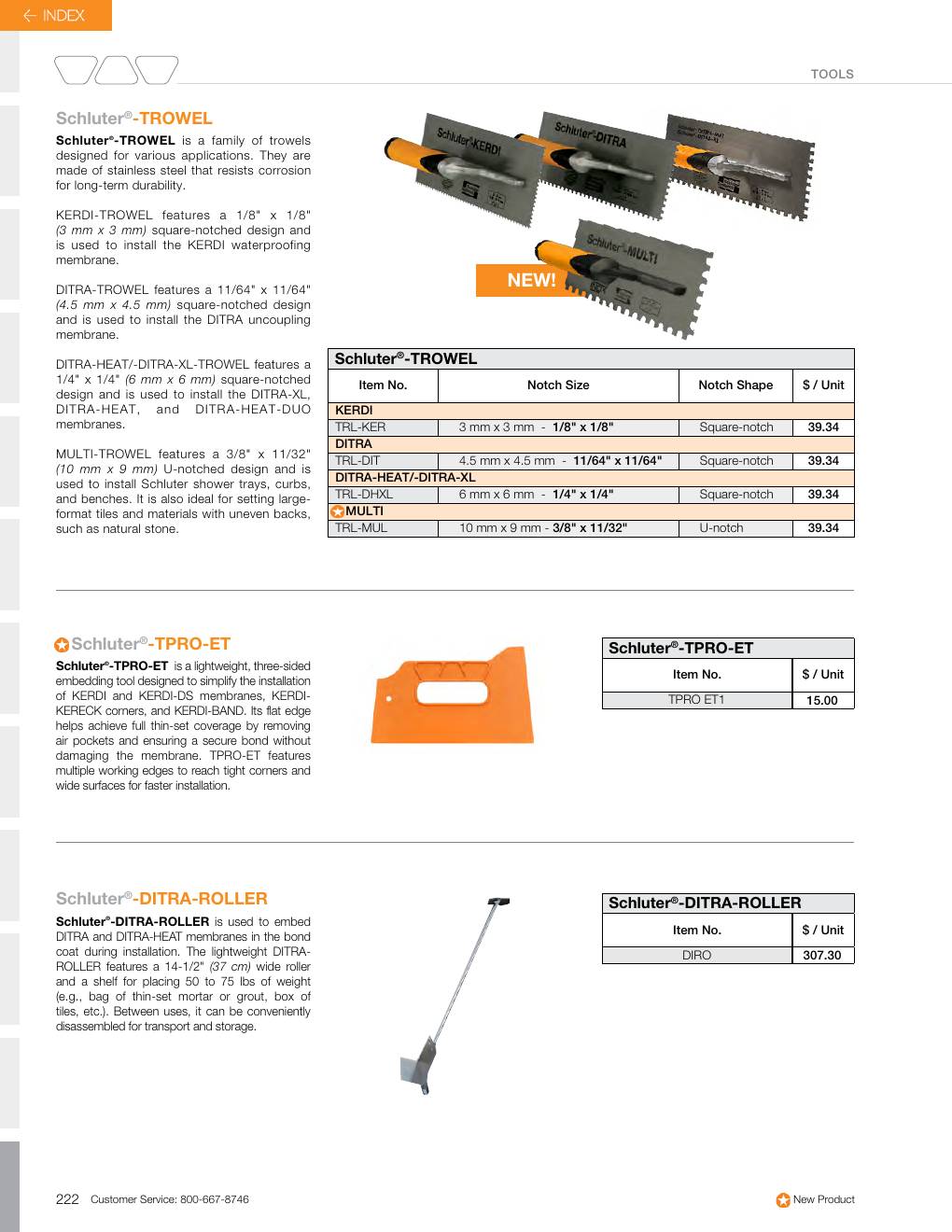 Schluter 2026 Canadian price list, page 224